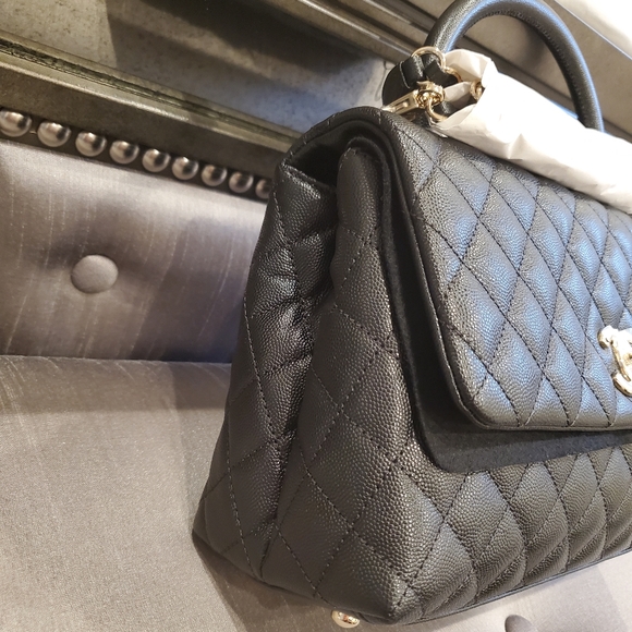 Chanel Coco Flap with Top Handle - Picture 3 of 16